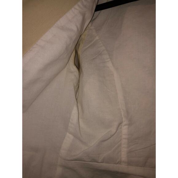 See by Chloe Cream Military Style Jacket Linen Cotton Blend Long Sleeve Jacket 8 - Picture 10 of 12